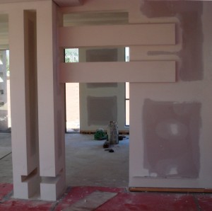 b-feature wall before