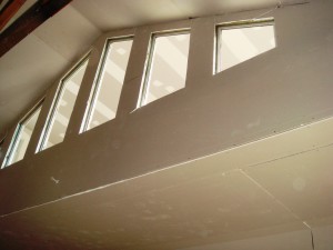 feature wall - ground floor looking up